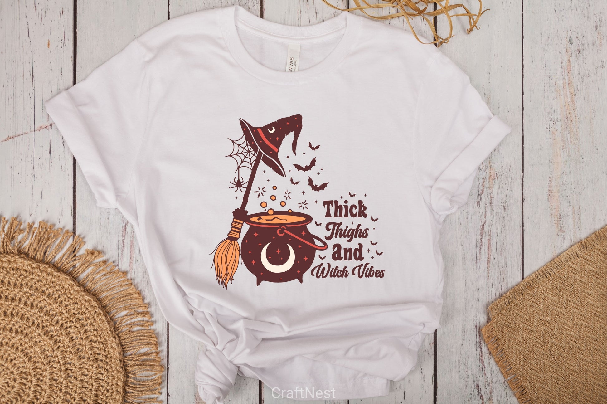 Thick Thighs And Witch Vibes Clipart Bundle - CraftNest - Digital Crafting and Art