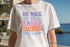 Be Nice Get Lots Of Sleep Drink Plenty Of Water SVG Bundle - CraftNest - Digital Crafting and Art