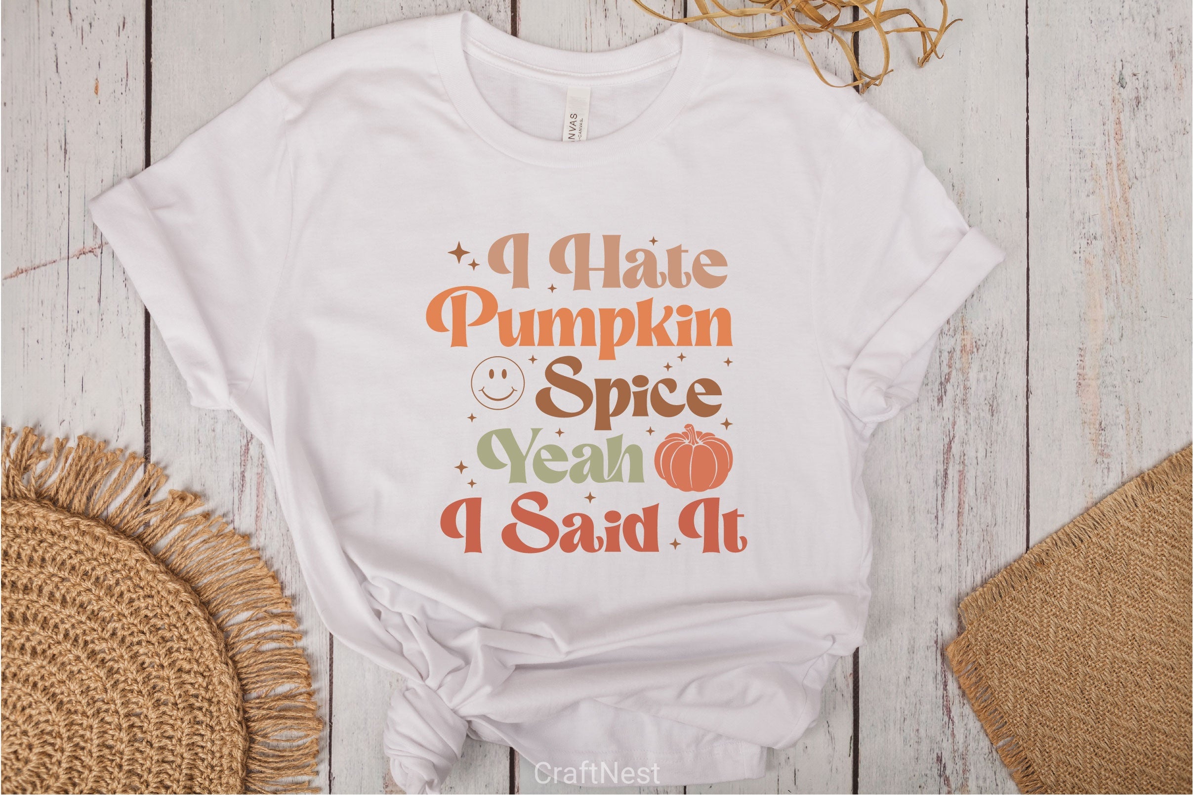 I Hate Pumpkin Spice Yeah I Said It SVG Bundle - CraftNest - Digital Crafting and Art
