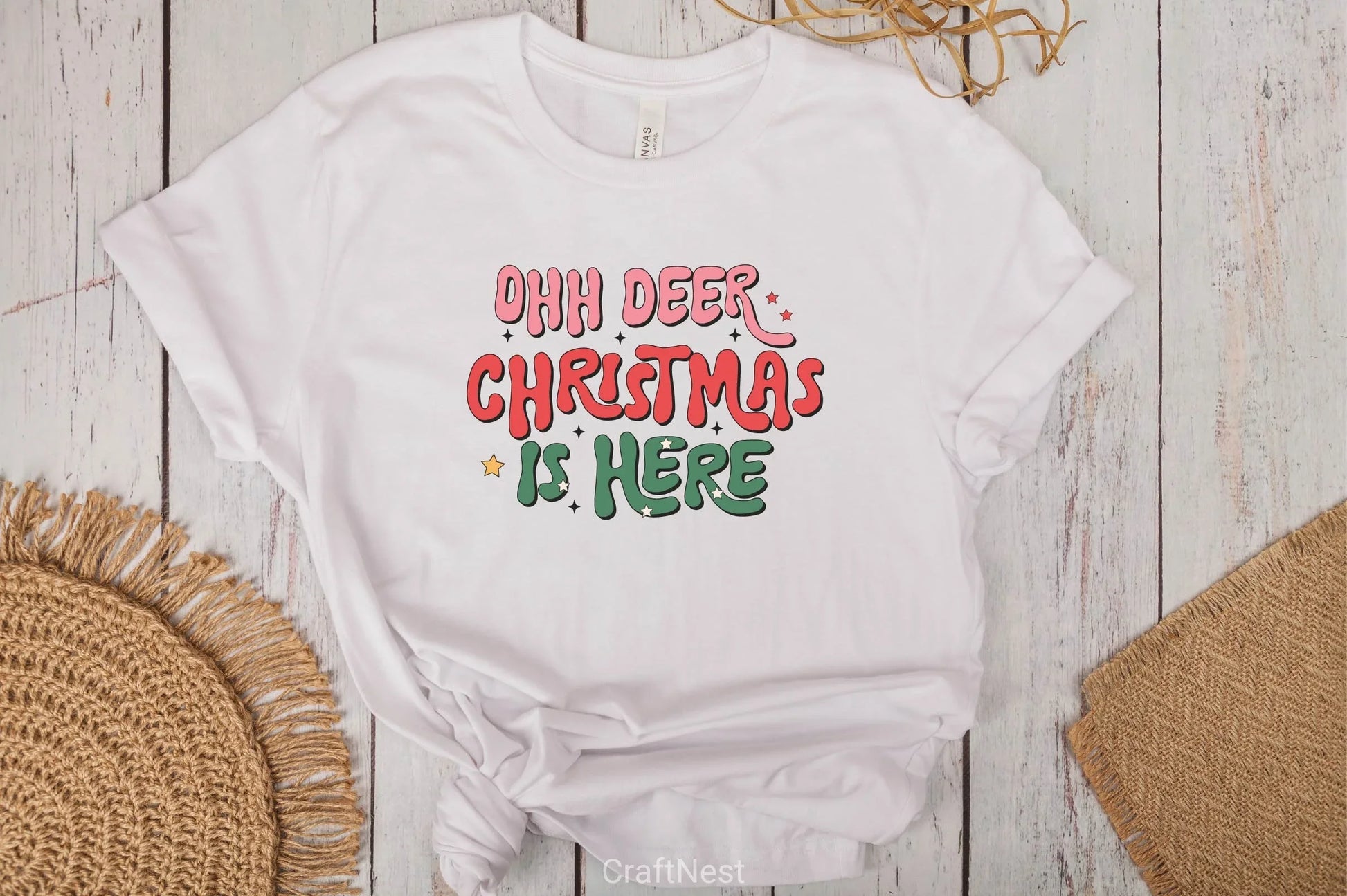 Oh Deer Christmas Is Here Clipart Bundle - CraftNest - Digital Crafting and Art