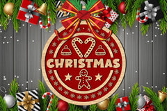 Christmas Ornament Cuttable Design Clipart Bundle 4 - CraftNest - Digital Crafting and Art