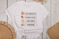 Hot Chocolate Crunchy Leaves Cozy Knits Pumpkins Clipart Bundle - CraftNest - Digital Crafting and Art