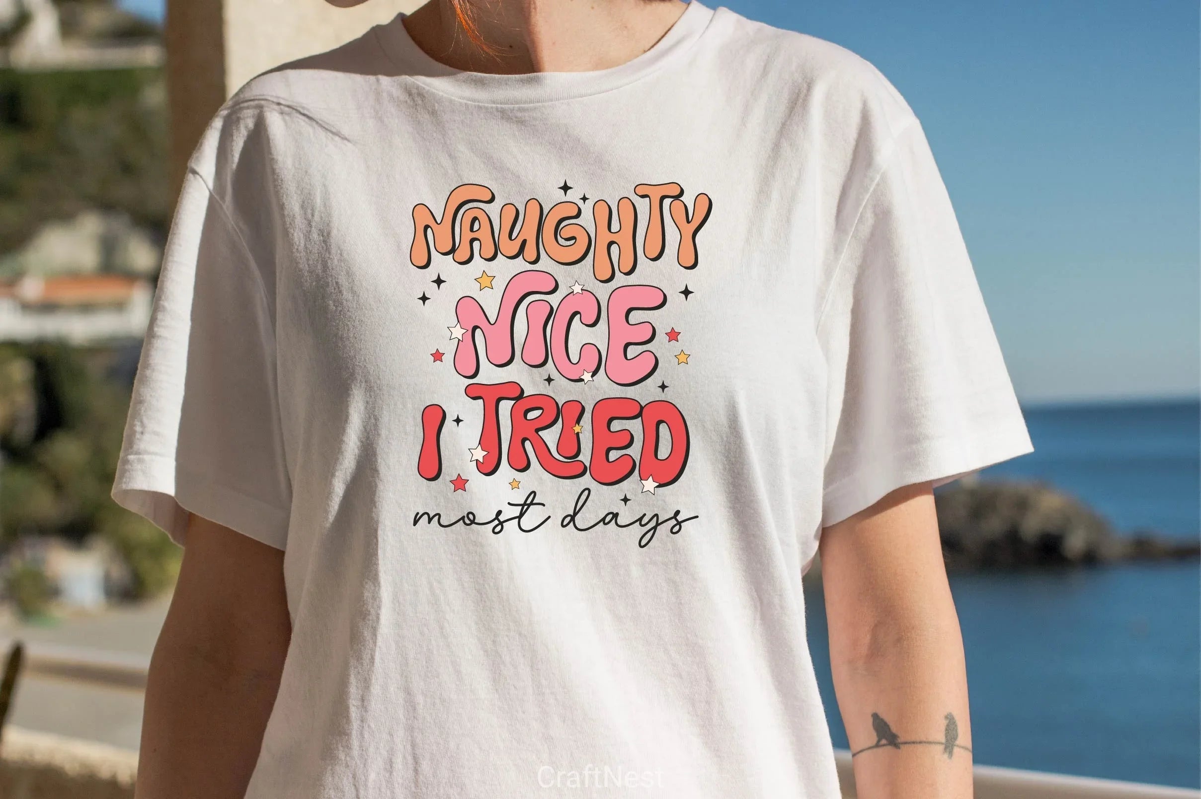 Naughty Nice I Tried Most Days Clipart Bundle - CraftNest - Digital Crafting and Art