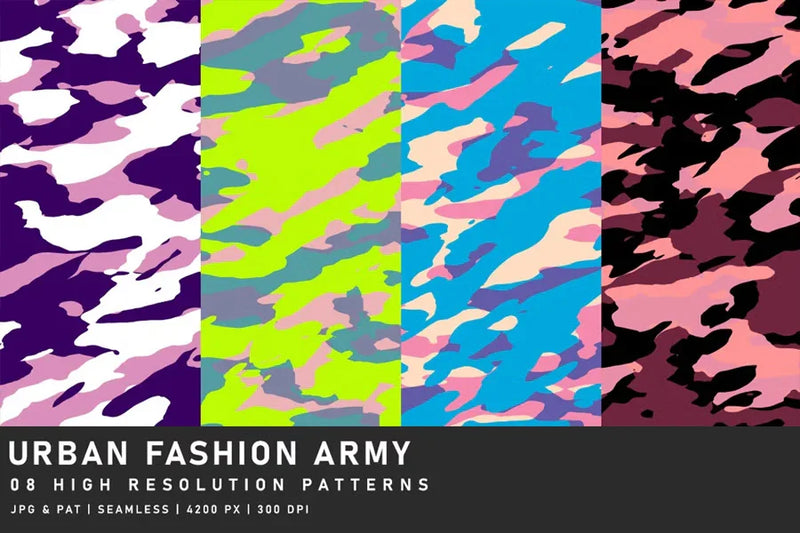 Urban Fashion Army - Camouflage - CraftNest - Digital Crafting and Art