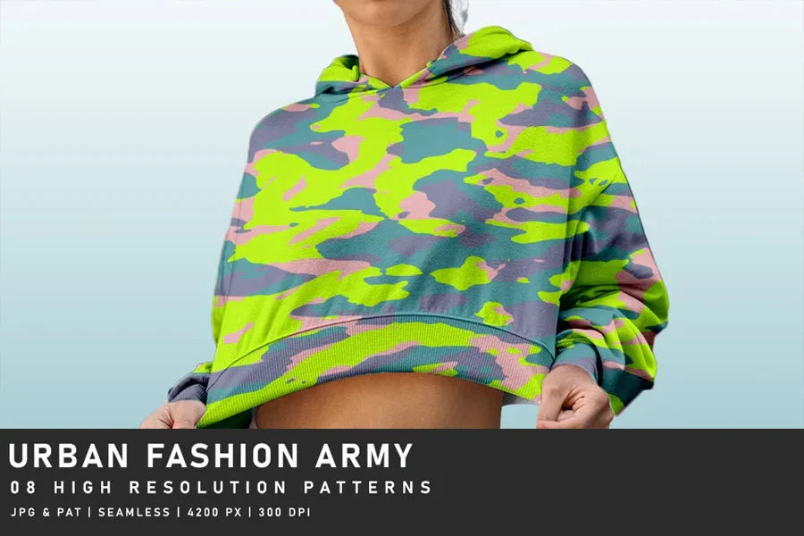 Urban Fashion Army - Camouflage - CraftNest - Digital Crafting and Art