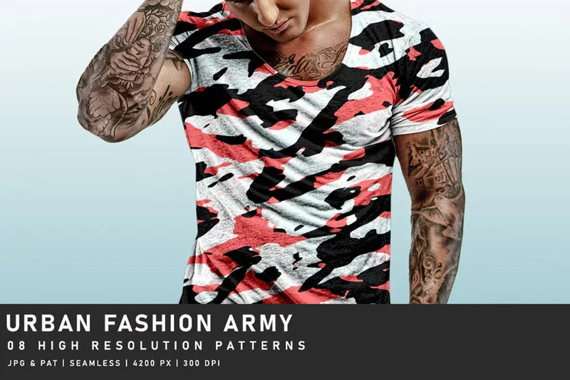 Urban Fashion Army - Camouflage - CraftNest - Digital Crafting and Art