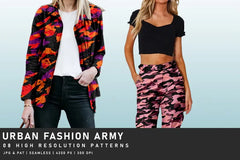 Urban Fashion Army - Camouflage - CraftNest - Digital Crafting and Art