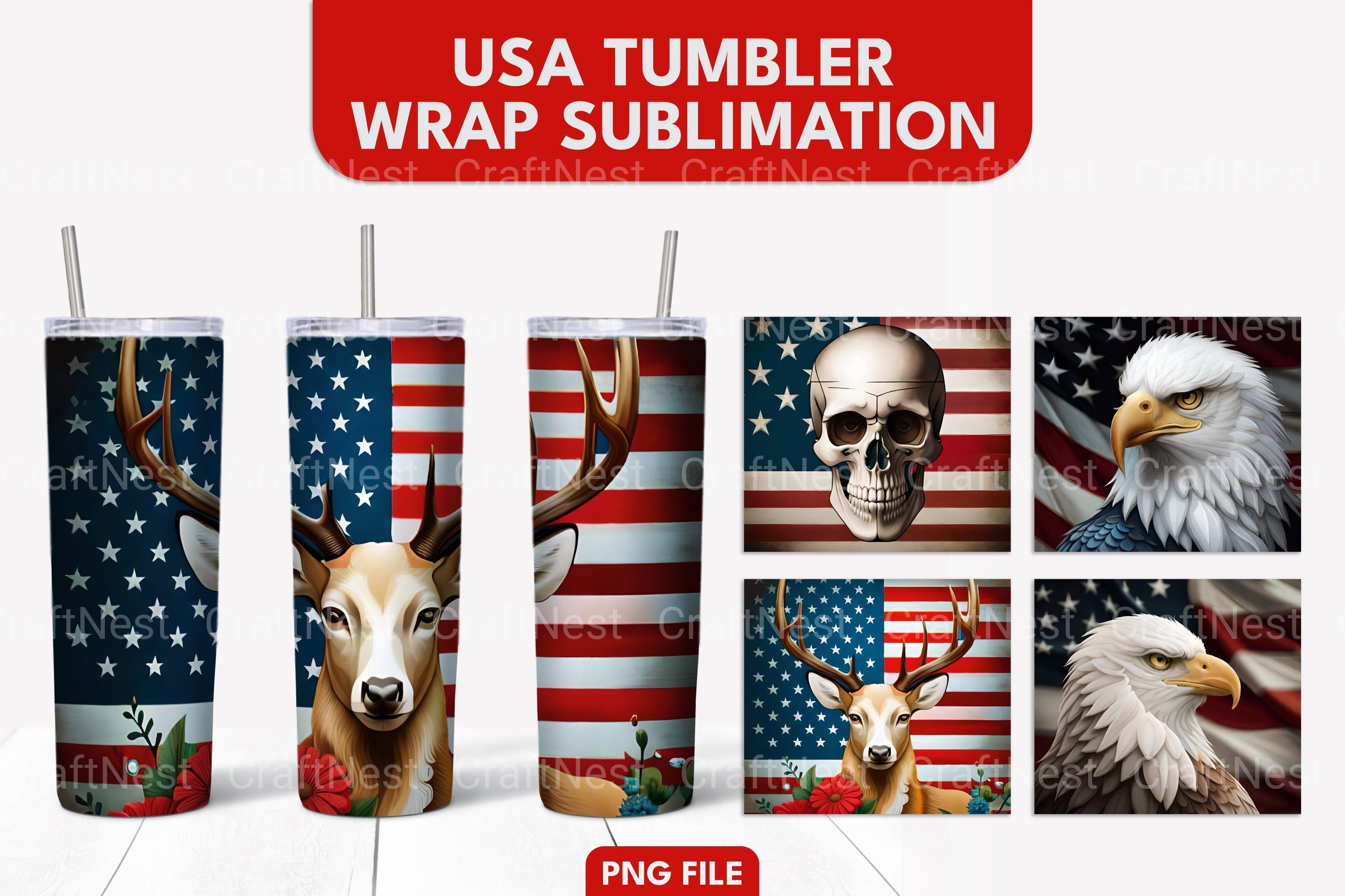 USA Wrap Clipart Bundle - CraftNest - Digital Crafting and Art