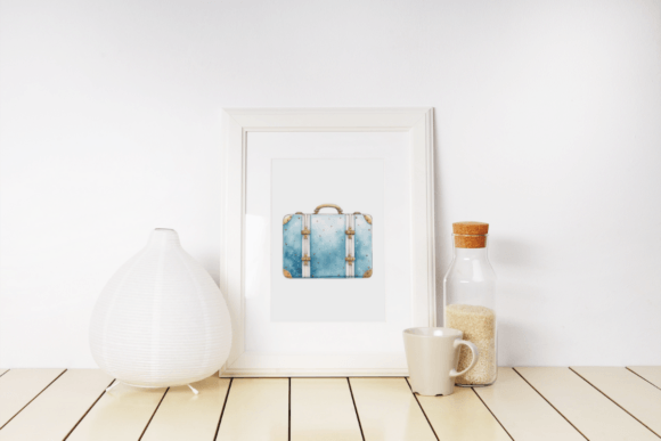 Vacation Luggage Clipart Bundle