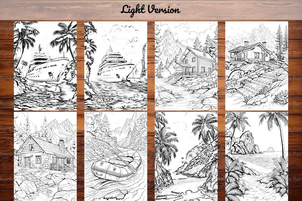 Vacation Summer Coloring Books - CraftNest - Digital Crafting and Art