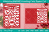Valentine Gnome Greeting Card Papercut SVG Bundle