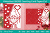 Valentine Gnome Greeting Card Papercut SVG Bundle