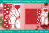Valentine Gnome Greeting Card Papercut SVG Bundle