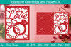 Valentine Greeting Card Papercut SVG Bundle