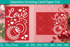 Valentine Greeting Card Papercut SVG Bundle