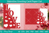 Valentine Greeting Card Papercut SVG Bundle