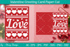 Valentine Greeting Card Papercut SVG Bundle