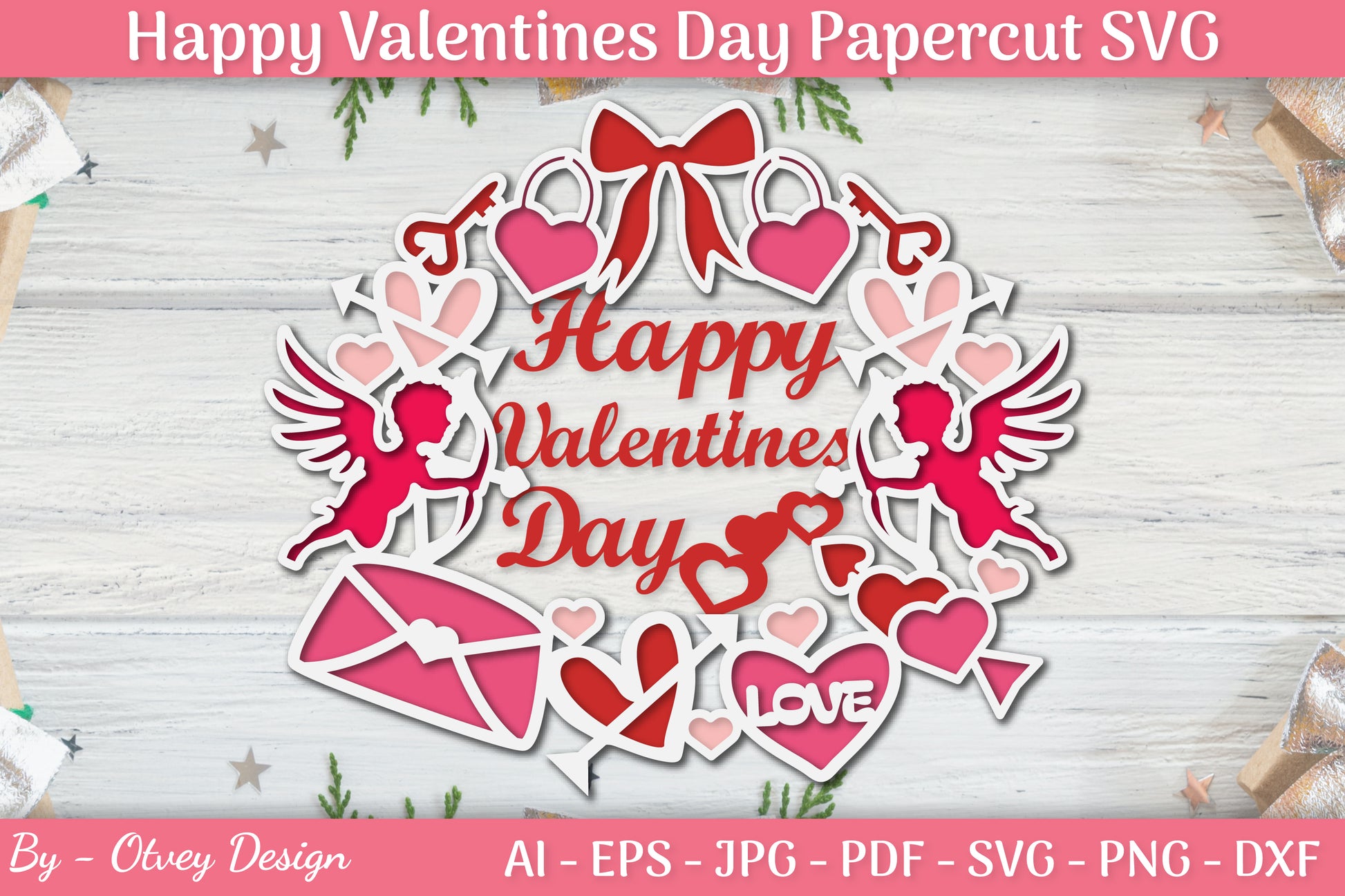 Valentine Papercut SVG Bundle - CraftNest - Digital Crafting and Art