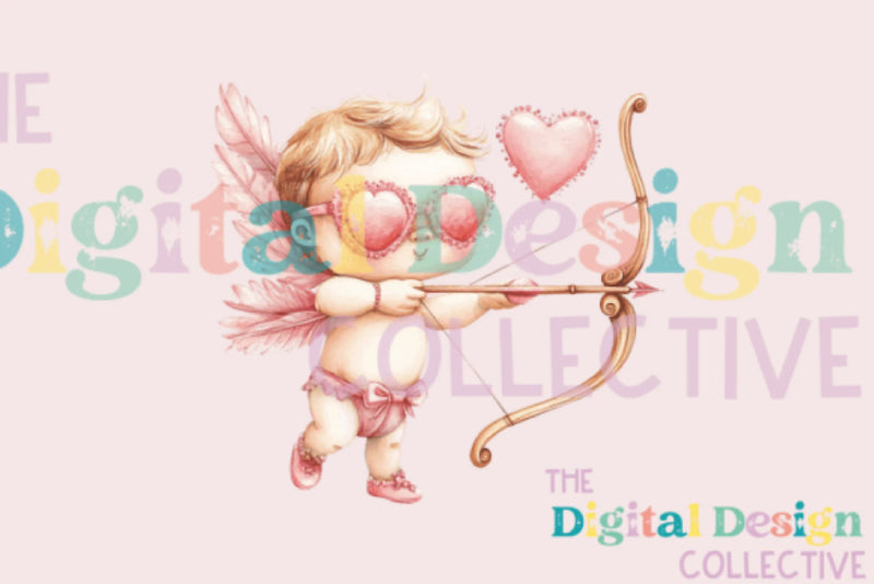 Vintage Cupid Valentine Card Design Bundle - CraftNest - Digital Crafting and Art