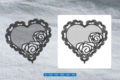 Valentine Lace Heart SVG Bundle - CraftNest - Digital Crafting and Art