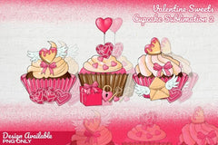 Valentine Sweets and Cupcake Clipart Bundle - CraftNest - Digital Crafting and Art