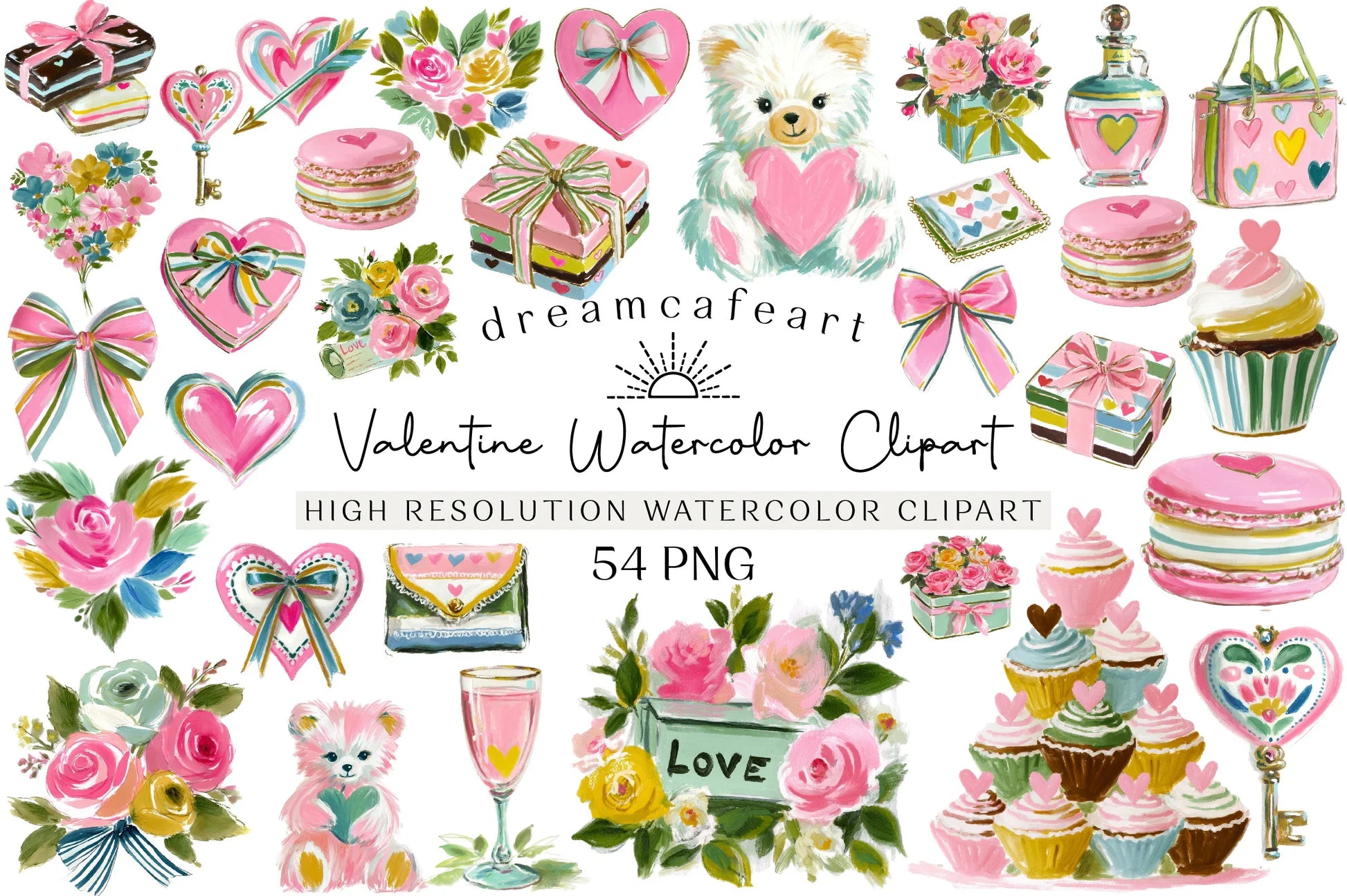 Valentine Clipart Bundle Set - CraftNest - Digital Crafting and Art