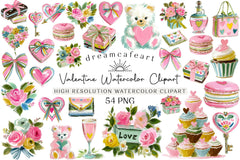 Valentine Clipart Bundle Set - CraftNest - Digital Crafting and Art