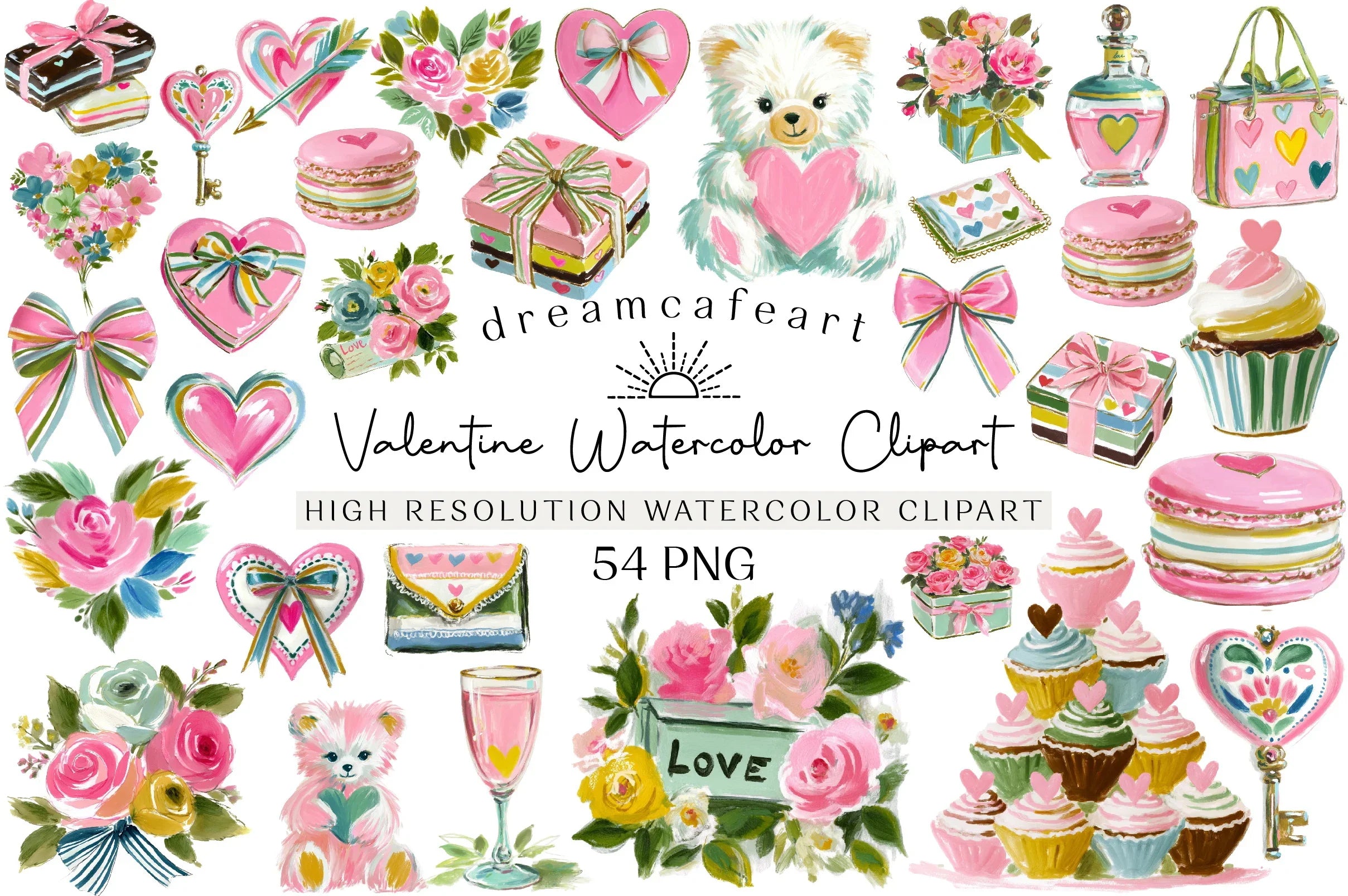Valentine Clipart Bundle Set - CraftNest - Digital Crafting and Art