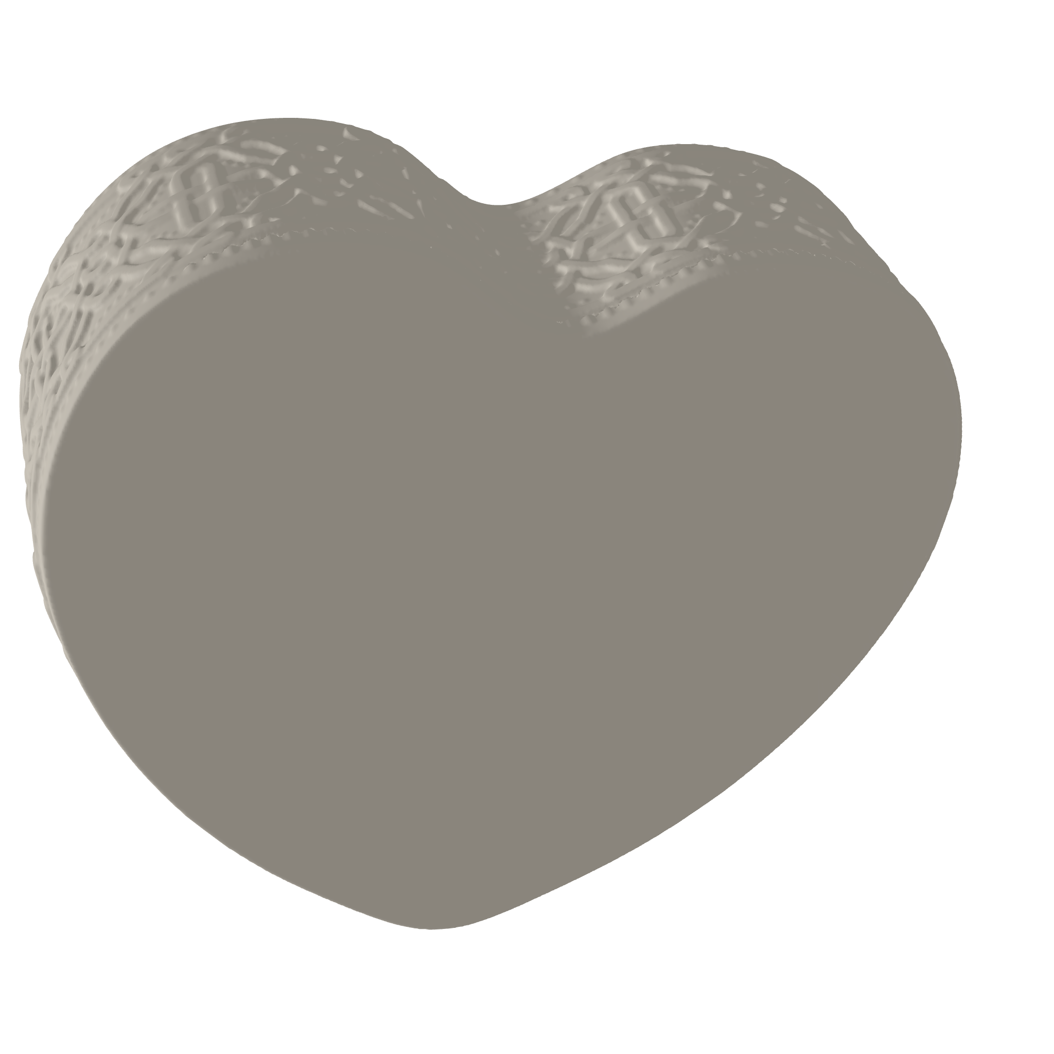 Valentine Heart Box Base 3D Print STL File