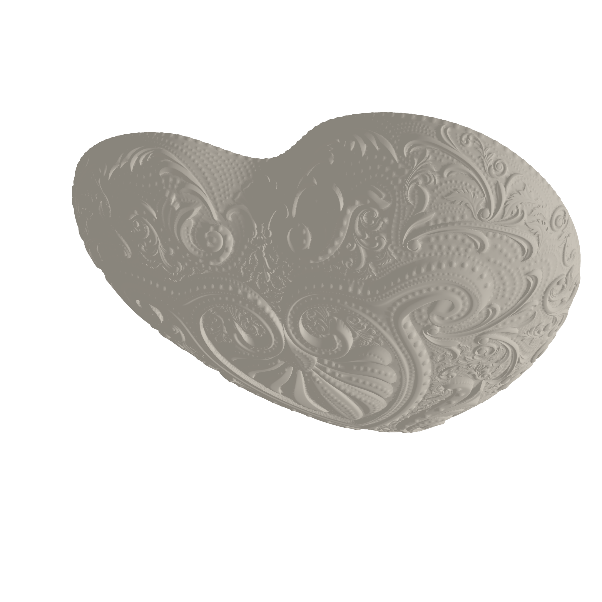 Valentine Heart Box Lid 3D Print STL File