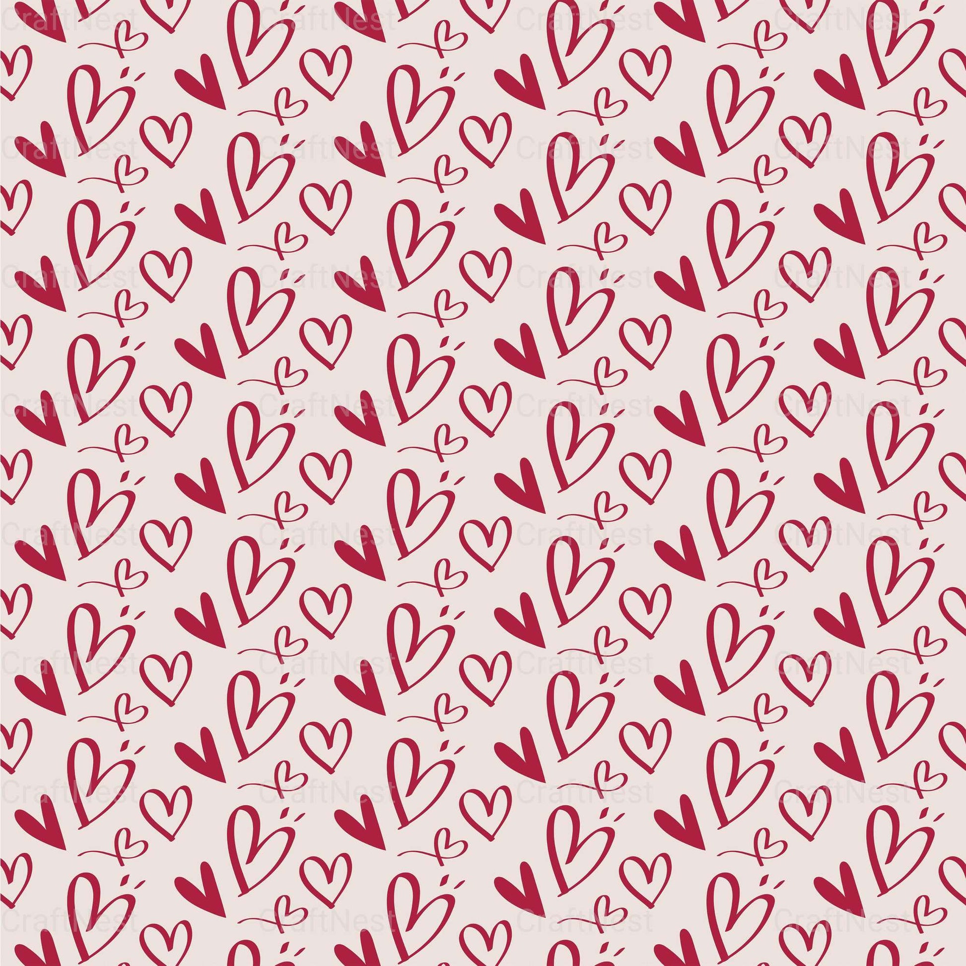 Valentines Day Seamless Digital Paper 2 - CraftNest - Digital Crafting and Art