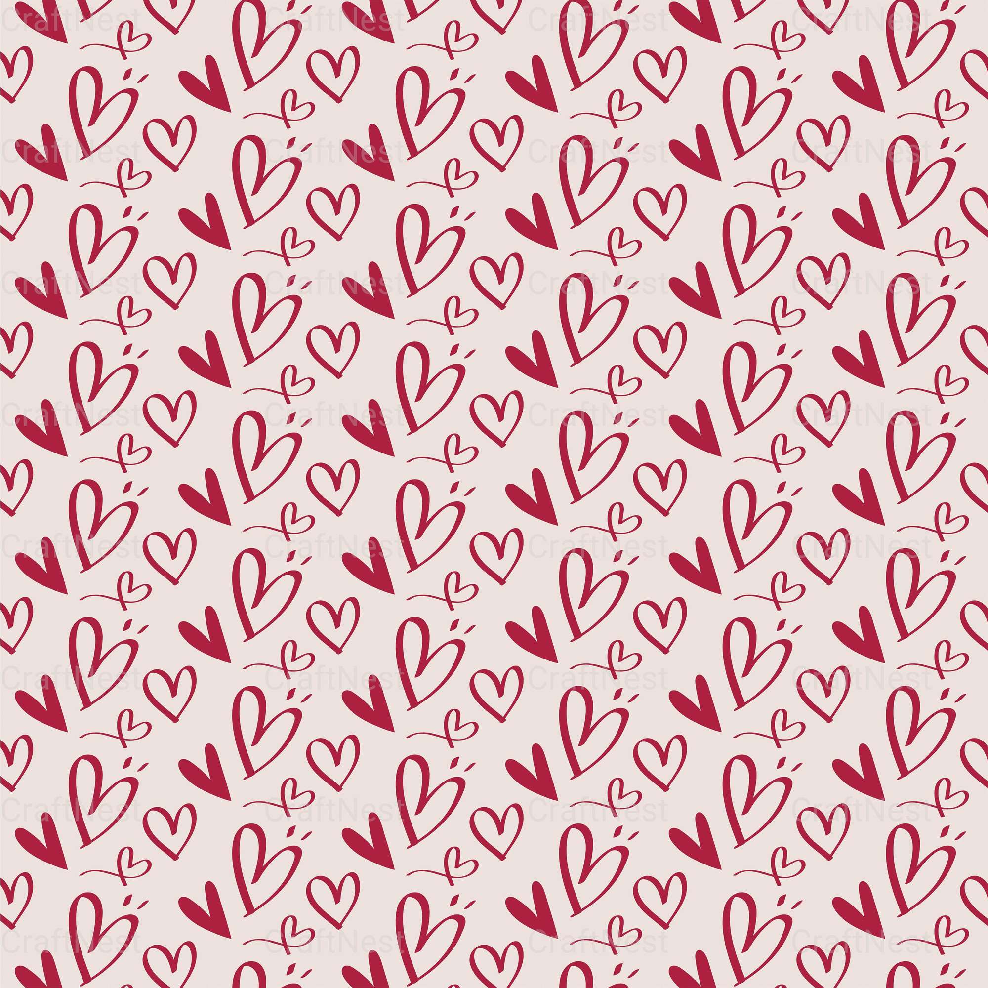 Valentines Day Seamless Digital Paper 2 - CraftNest - Digital Crafting and Art