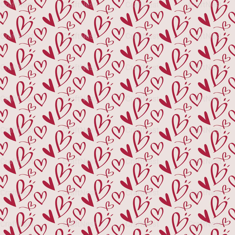 Valentines Day Seamless Digital Paper 2 - CraftNest - Digital Crafting and Art