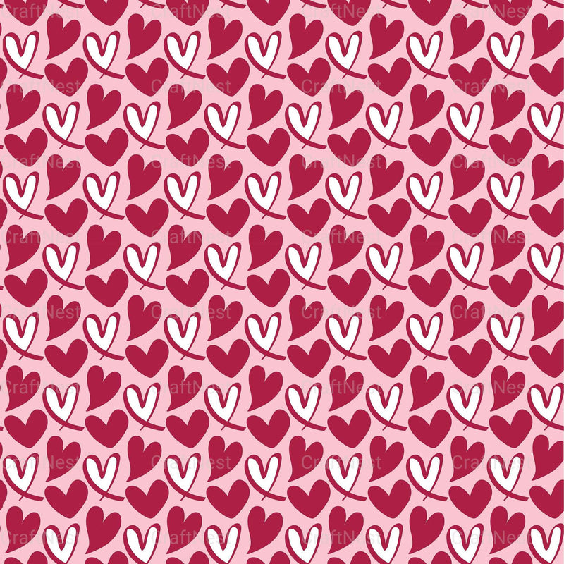 Valentines Day Seamless Digital Paper 2 - CraftNest - Digital Crafting and Art