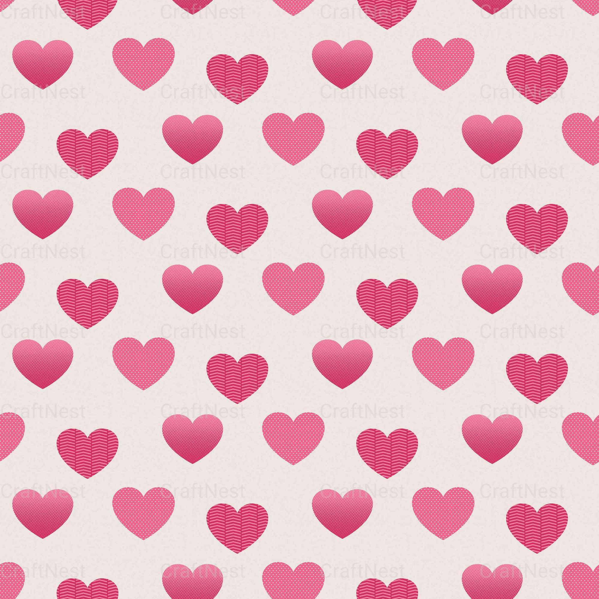 Valentines Day Seamless Digital Paper 2 - CraftNest - Digital Crafting and Art