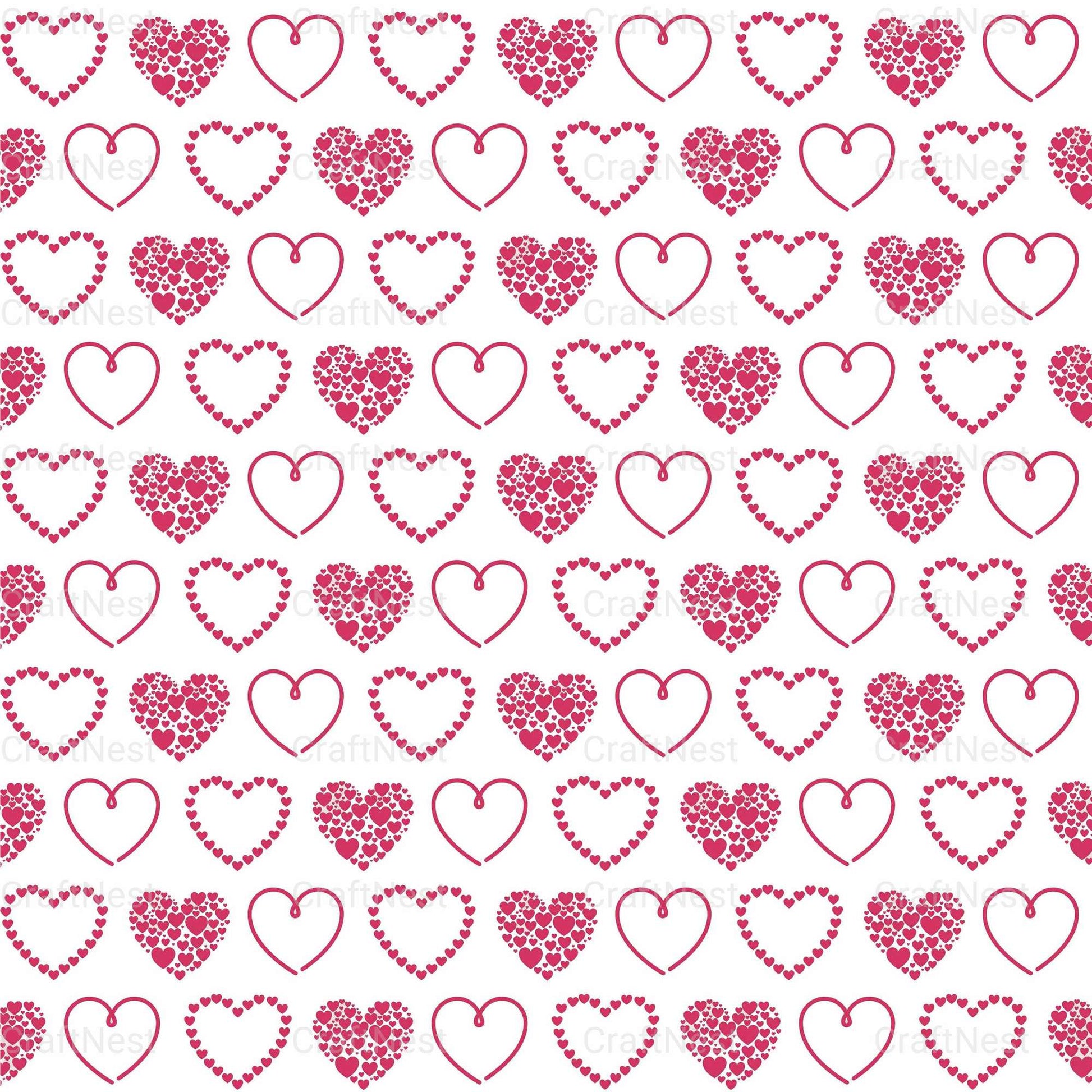 Valentines Day Seamless Digital Paper 2 - CraftNest - Digital Crafting and Art