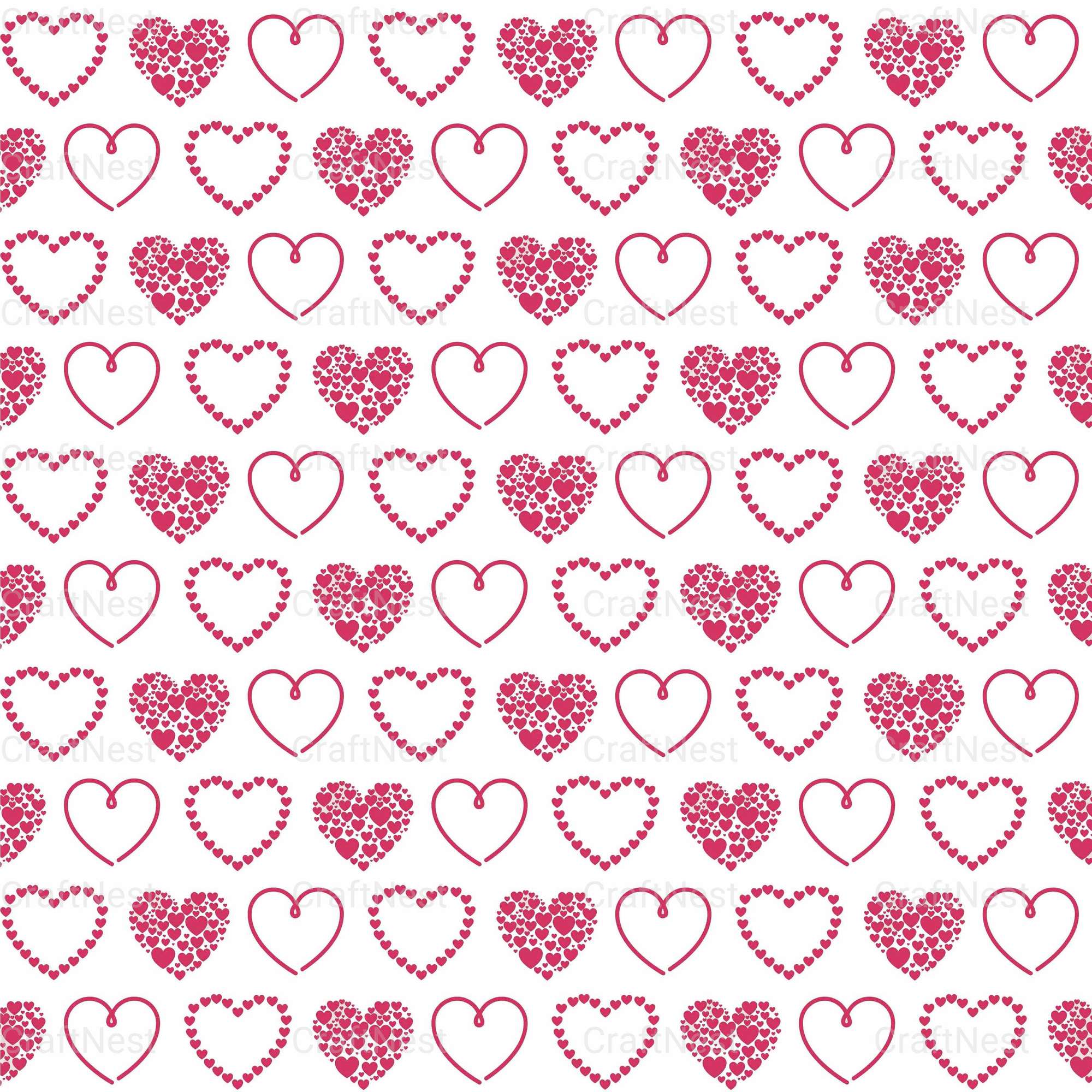 Valentines Day Seamless Digital Paper 2 - CraftNest - Digital Crafting and Art
