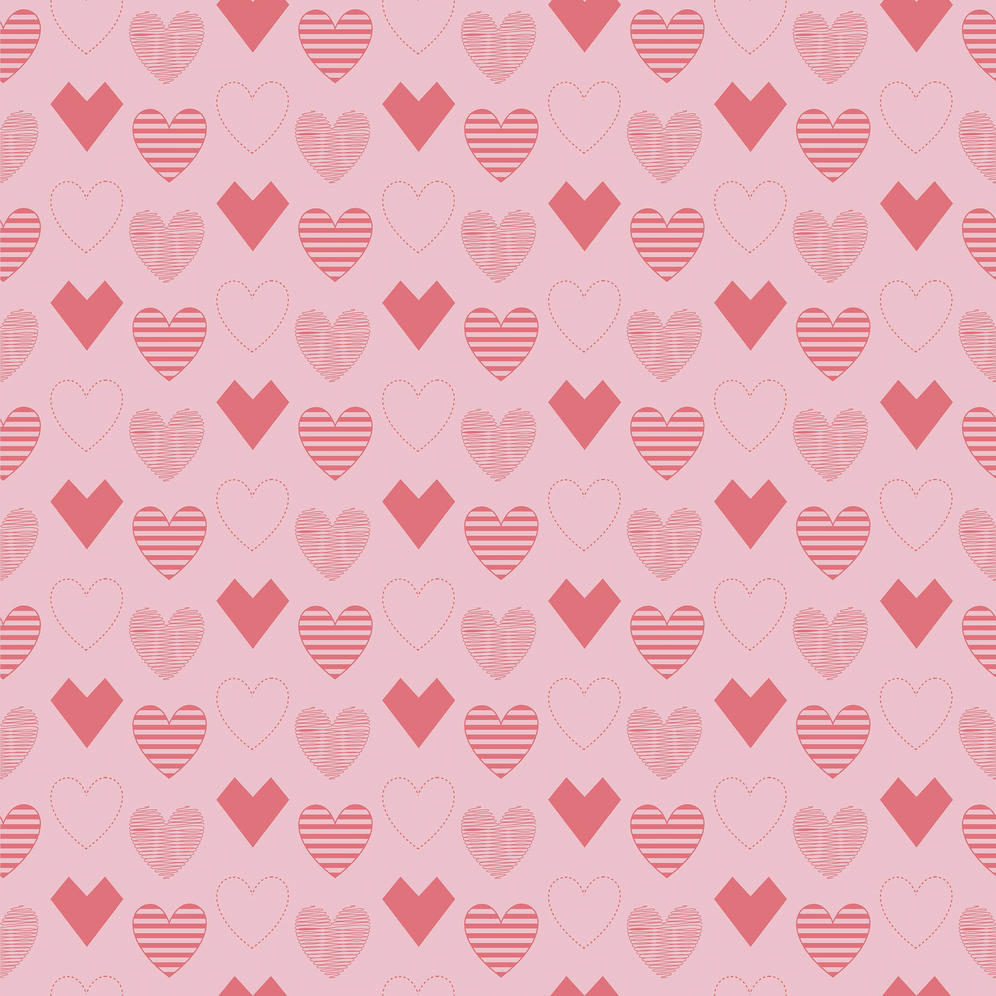 Valentine Heart Seamless Digital Paper - CraftNest - Digital Crafting and Art