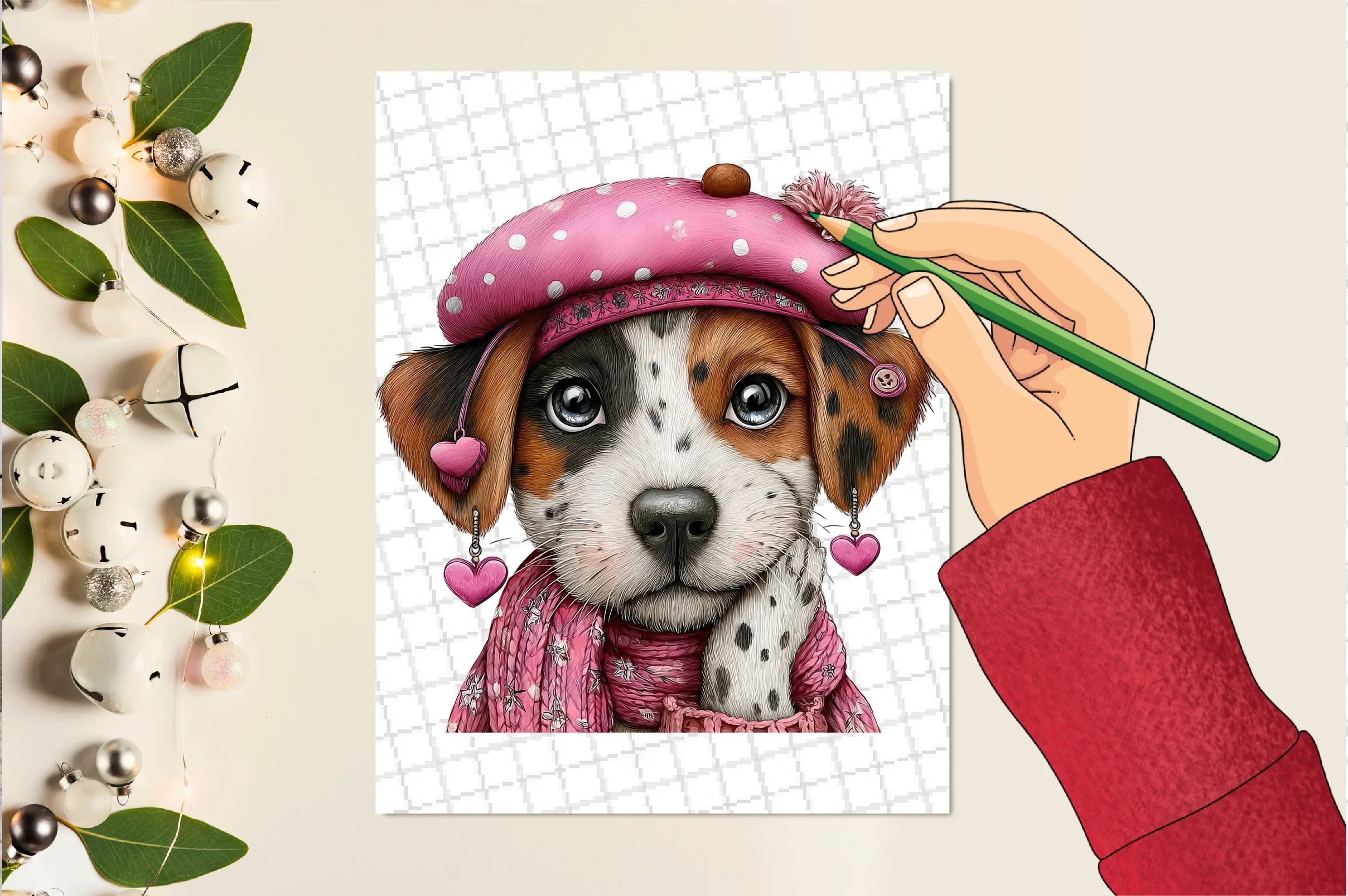 Valentine's Day Dog Coquette Clipart Bundle - CraftNest - Digital Crafting and Art