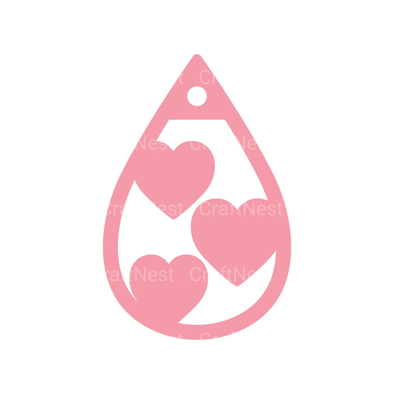 Valentine's Day Earring SVG Bundle - CraftNest - Digital Crafting and Art