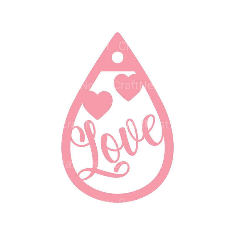 Valentine's Day Earring SVG Bundle - CraftNest - Digital Crafting and Art