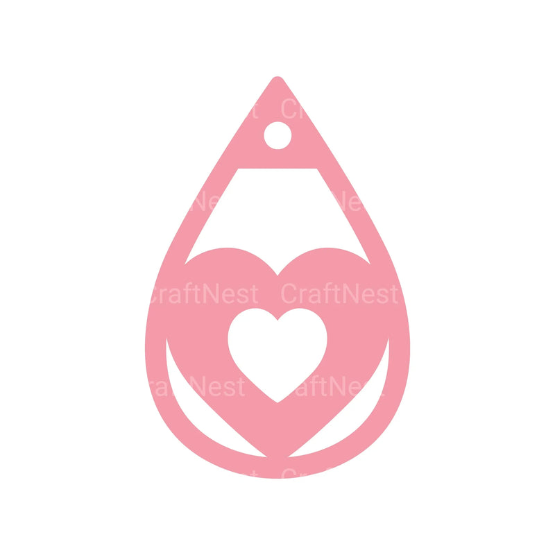 Valentine's Day Earring SVG Bundle - CraftNest - Digital Crafting and Art