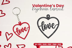 Valentine's Day Keychain Laser Cut SVG Bundle - CraftNest - Digital Crafting and Art