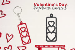 Valentine's Day Keychain Laser Cut SVG Bundle - CraftNest - Digital Crafting and Art