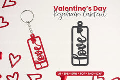 Valentine's Day Keychain Laser Cut SVG Bundle - CraftNest - Digital Crafting and Art