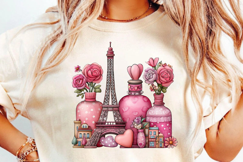 Valentine's Day Pink Paris Clipart Bundle - CraftNest - Digital Crafting and Art