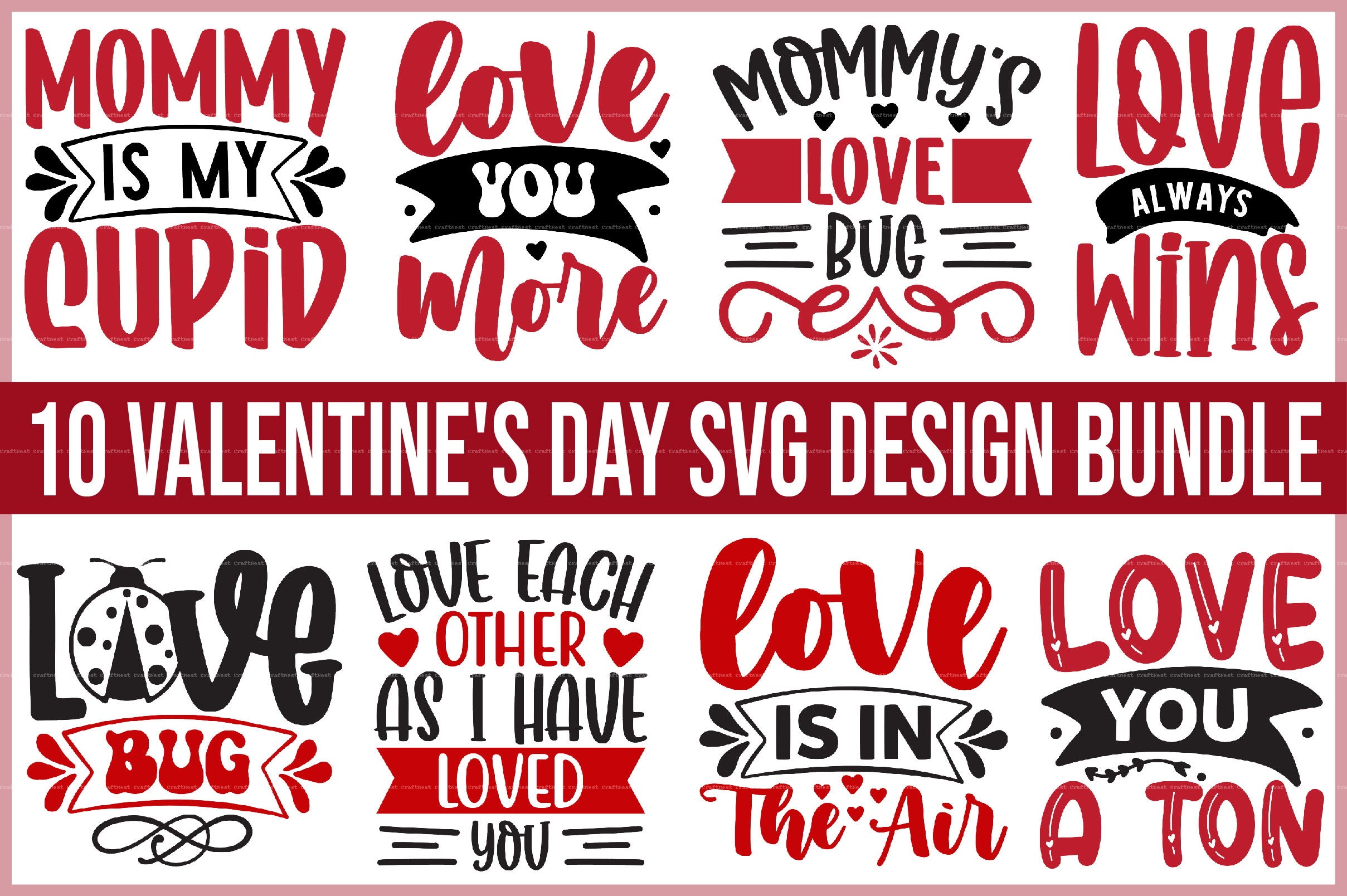 Valentine's Day SVG Design Bundle 3