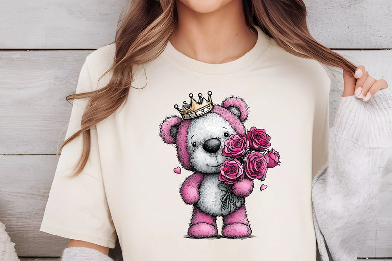 Valentine's Teddy Bear Coquette Clipart Bundle - CraftNest - Digital Crafting and Art