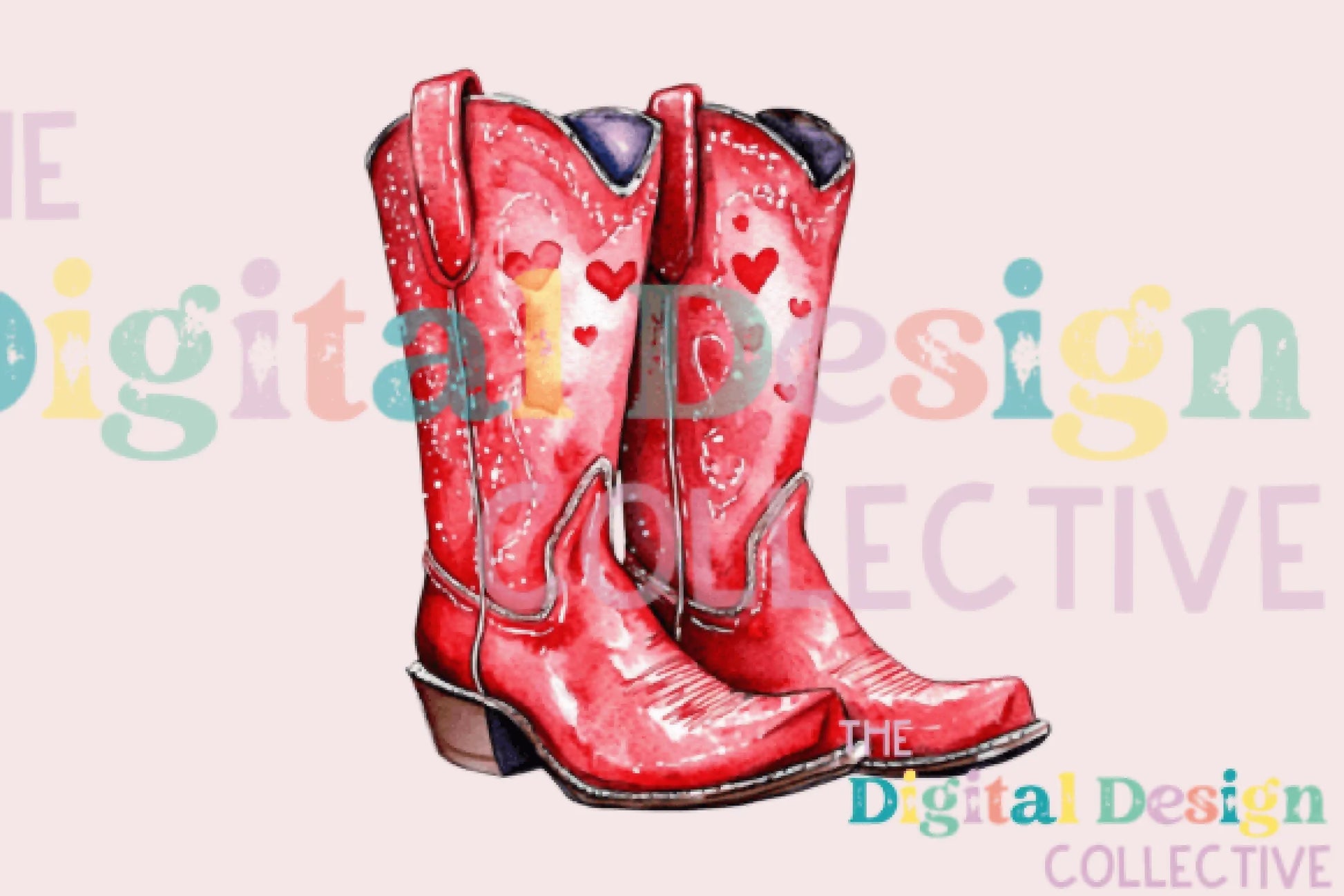 Valentine's Day Cowgirl Boots Clipart Bundle - CraftNest - Digital Crafting and Art