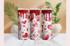 Vintage Valentine's Day Glitter Tumbler Wrap Bundle